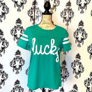 🍀 Green & White Lucky Shirt!